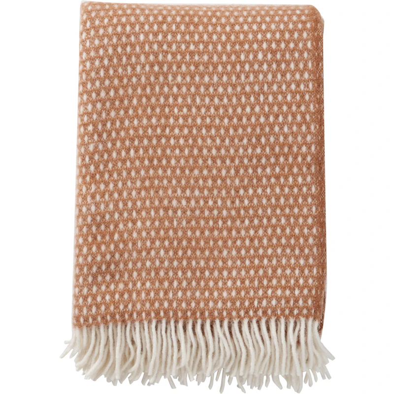 Knut Ullpläd 130x200 cm, Nougat