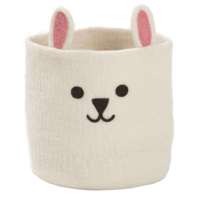 Rabbit Korg Vit, Ø20 cm