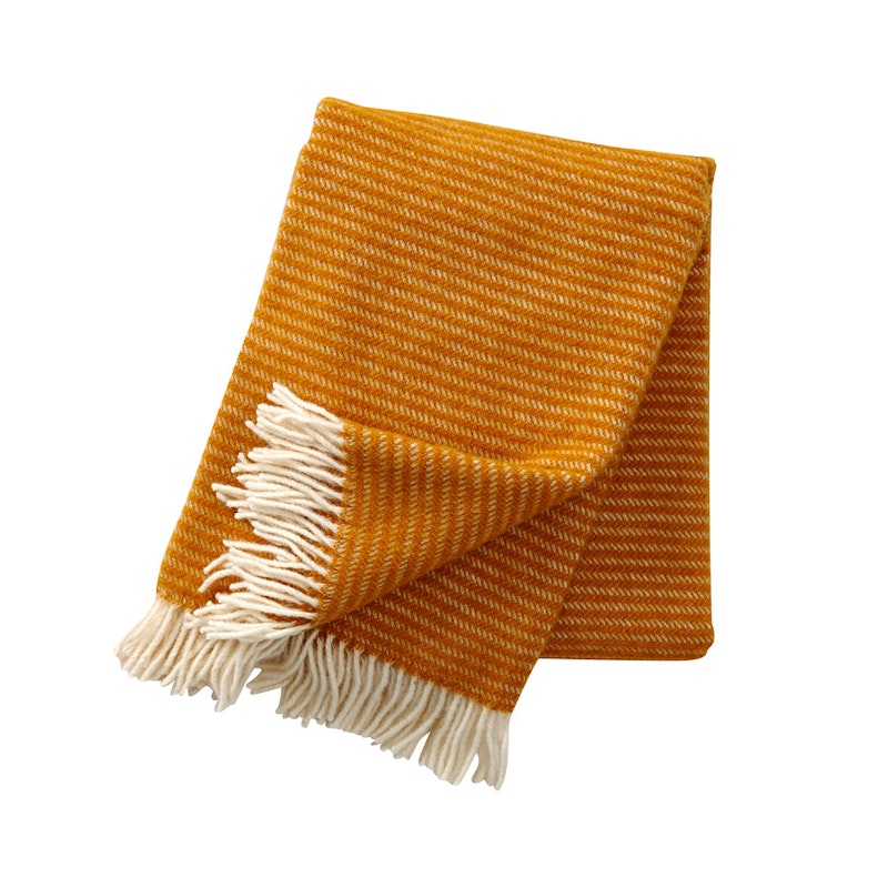 Ralph Ullpläd 130x200 cm, Senapsgul