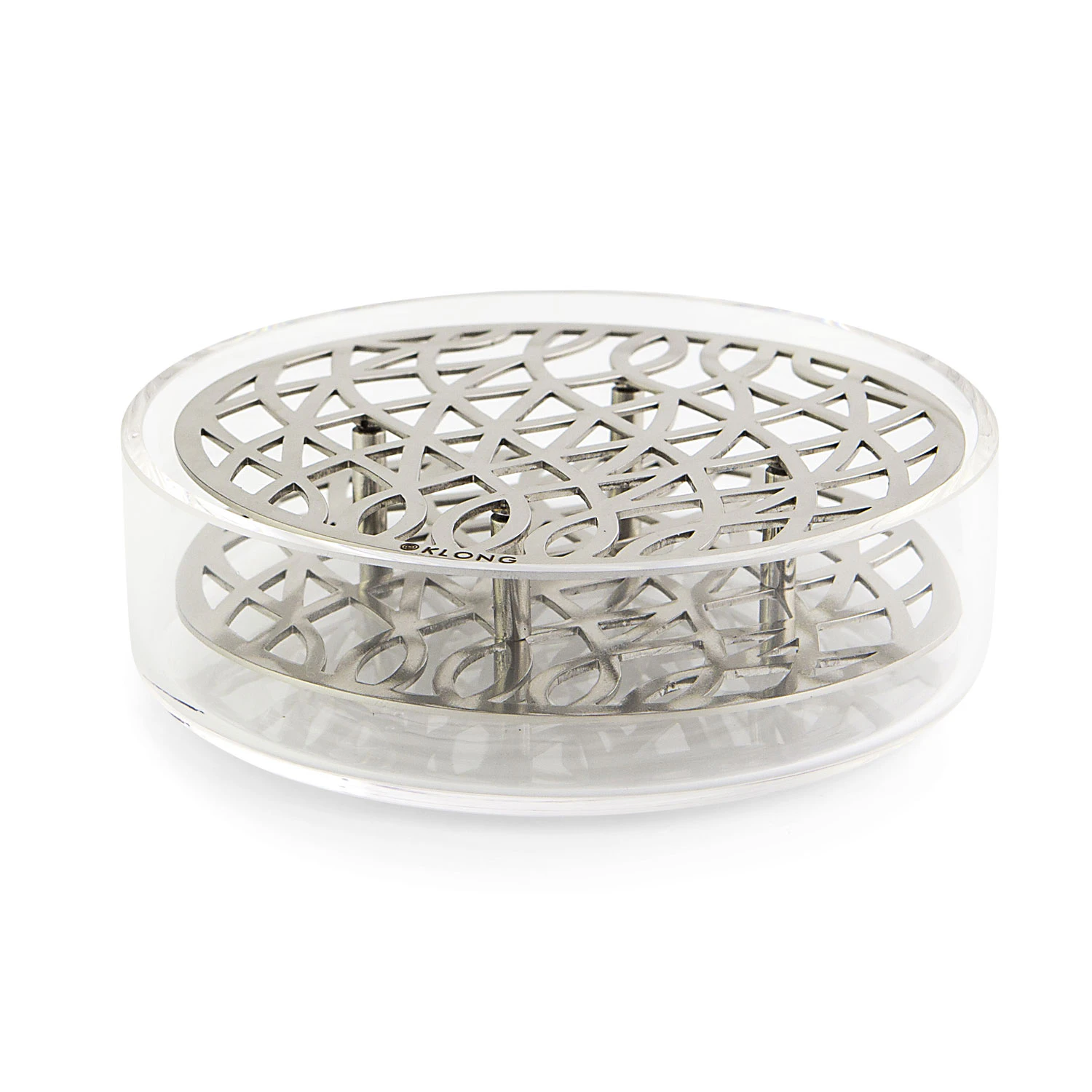 Klong &Auml;ng Vas Pond St&aring;l - Vaser Glas Silver - 30526