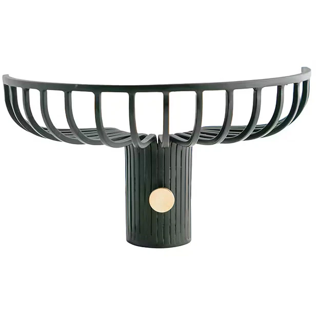 Klong Lunett V&auml;gghylla Svart - V&auml;gghyllor Rostfritt St&aring;l Svart - 32110