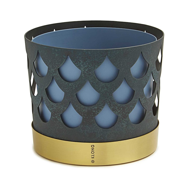 Trio Blomkruka Mellan Drop, Blå