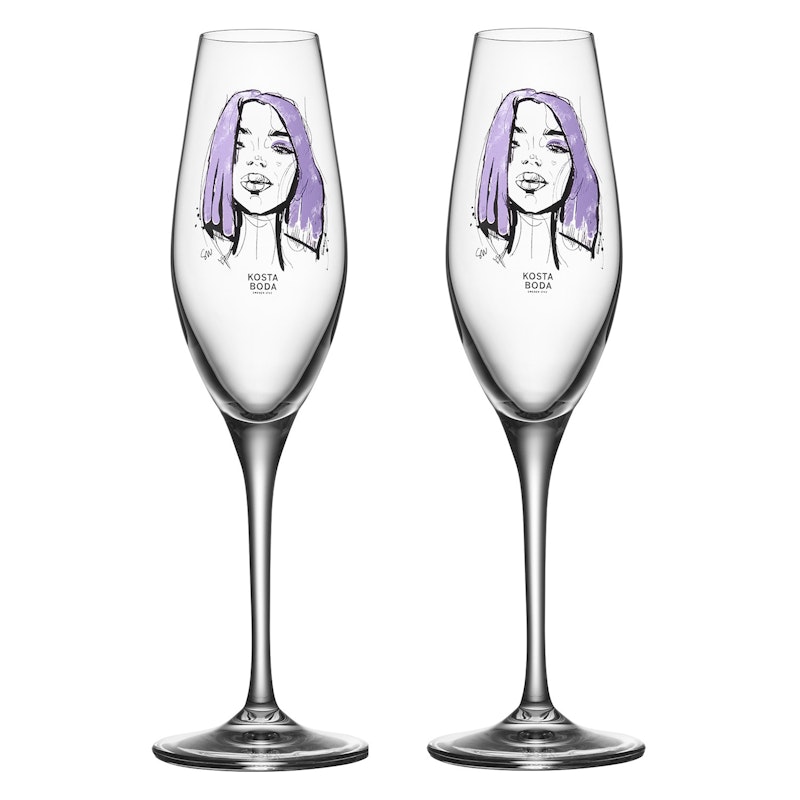 All About You Champagneglas 23 cl 2-pack, Forever Mine