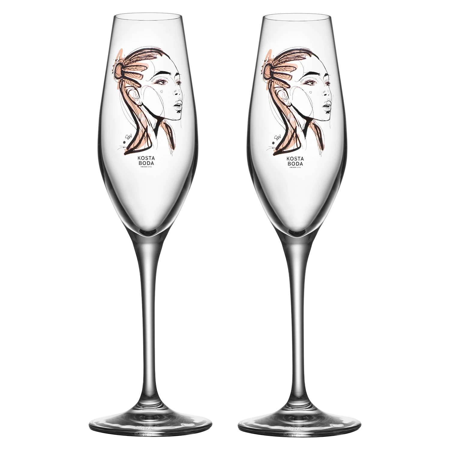 Kosta Boda All About You Champagne 23 Cl 2-pack Forever Yours - Champagneglas Glas Klar - 7092000