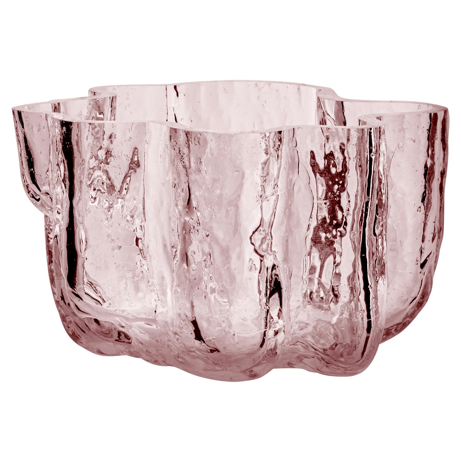 Kosta Boda Crackle Ljuslykta 58 Mm Rosa - Ljuslyktor Kristallglas Rosa - 7062425