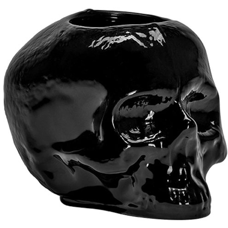 Still Life Skull Ljuslykta, Svart