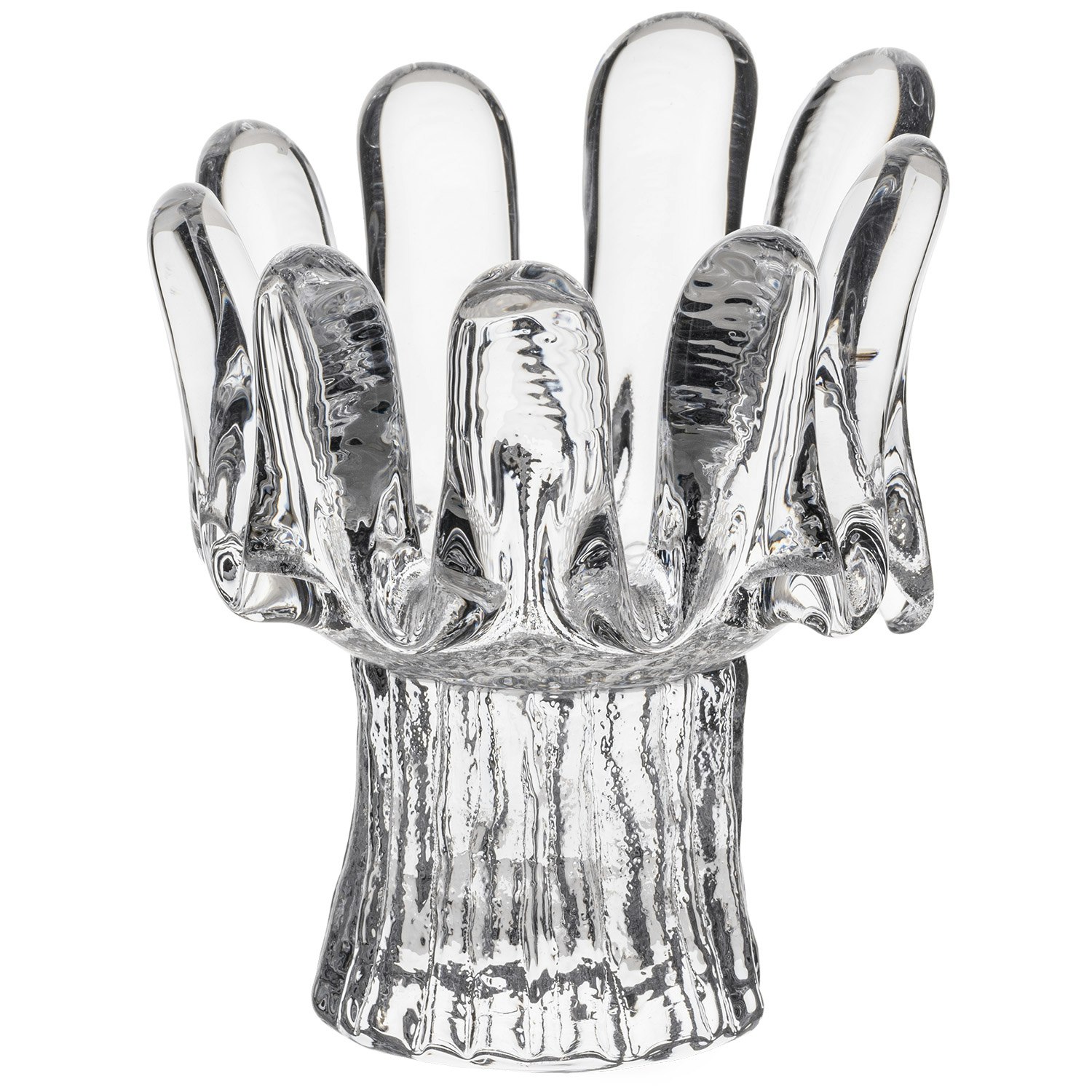 Kosta Boda Sunflower Ljuslykta 11,5 Cm Klar - Ljusstakar &Aring;tervunnet Glas Klar - 7062513