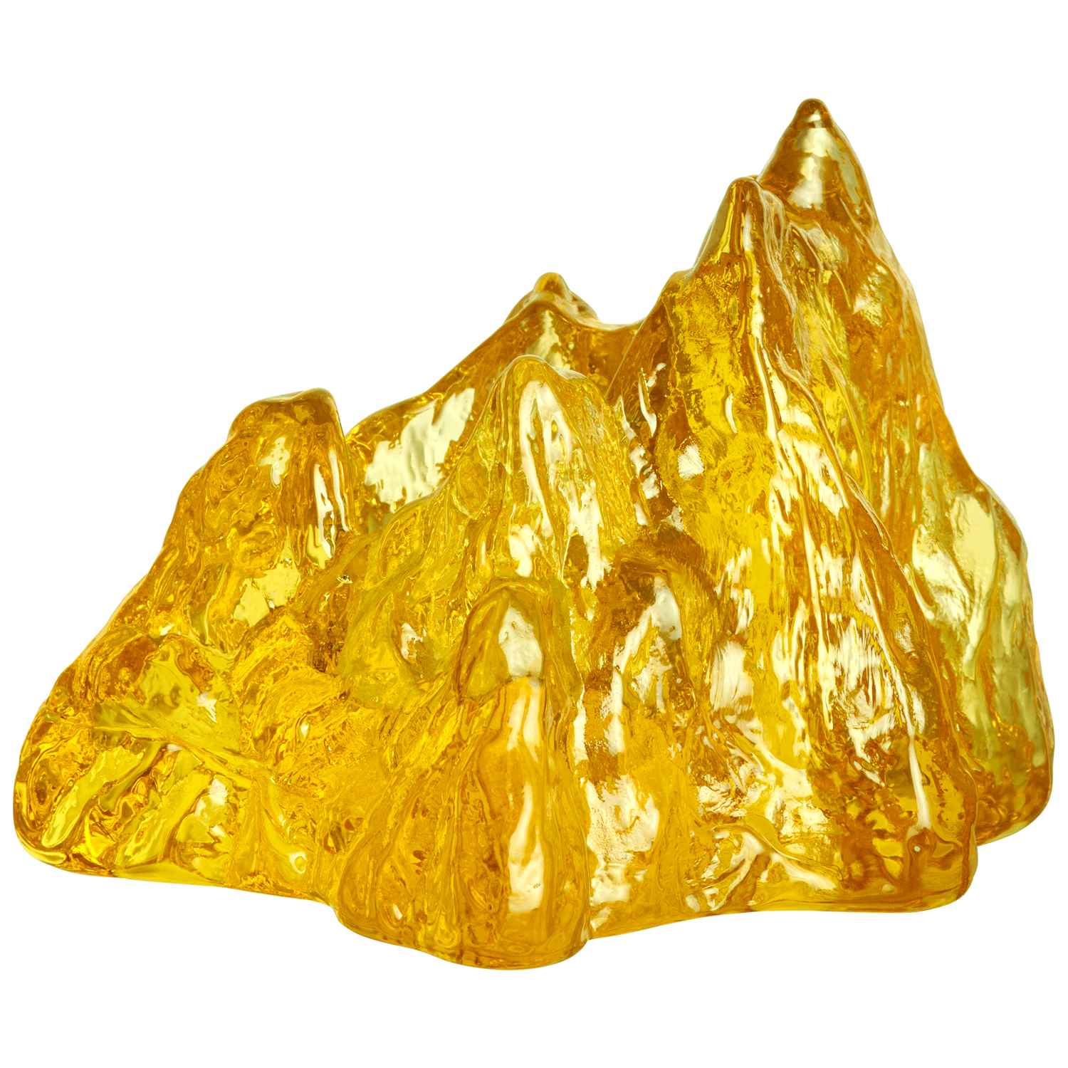 Kosta Boda The Rock Ljuslykta Gul - Ljuslyktor Glas Gul - 7062327