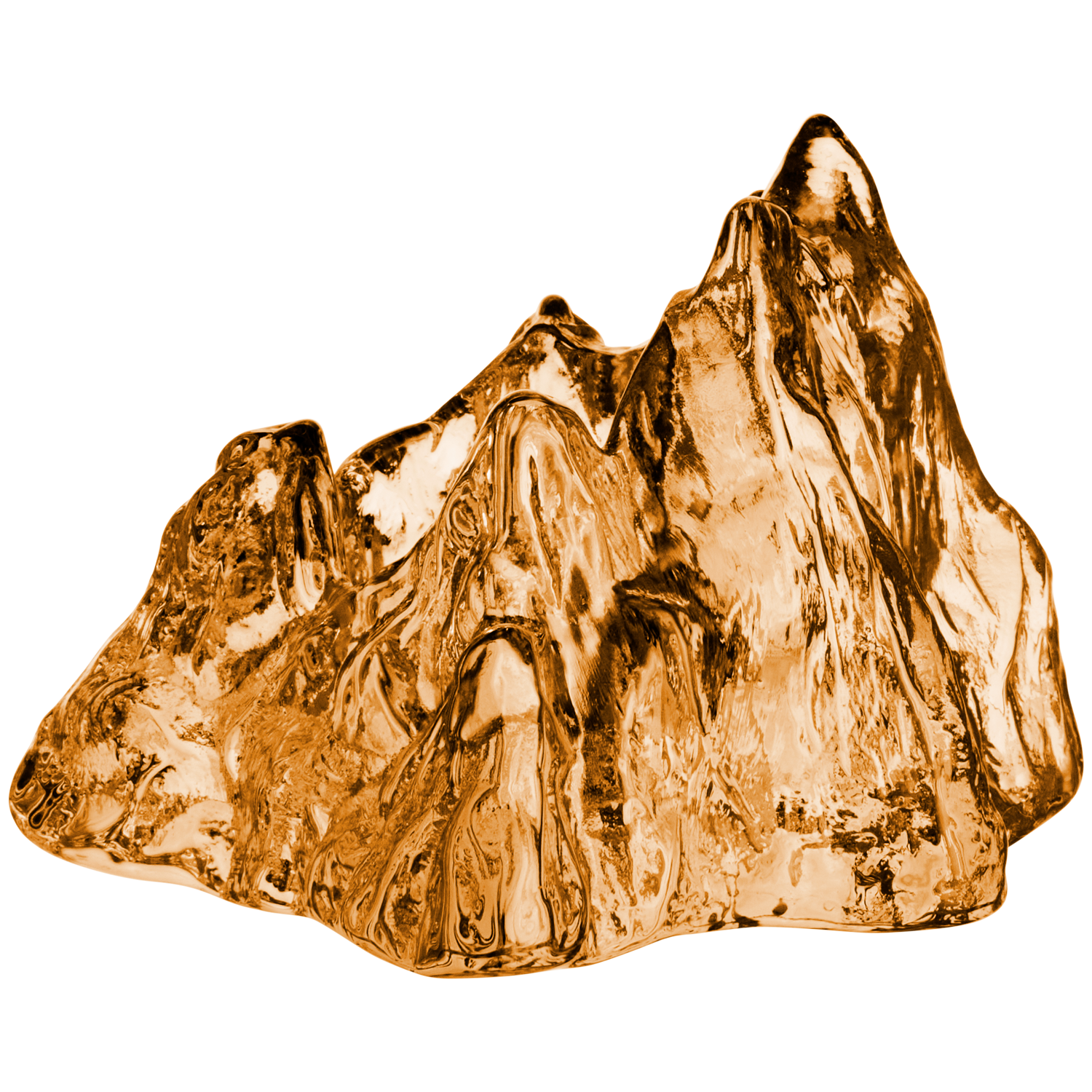 Kosta Boda The Rock Ljuslykta Brons - Ljuslyktor Glas Brons - 7062325