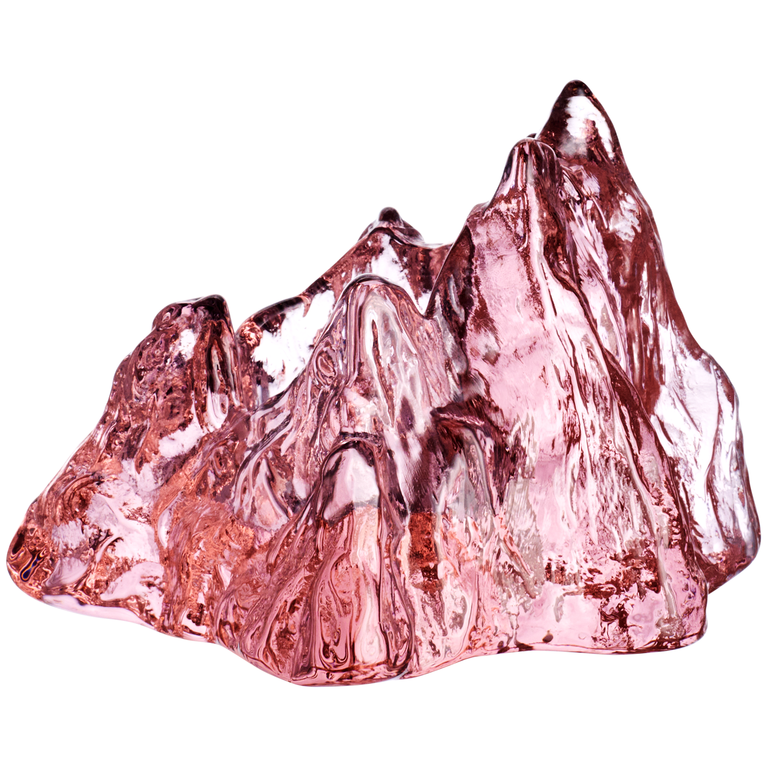 Kosta Boda The Rock Ljuslykta Rosa - Ljuslyktor Glas Rosa - 7062326