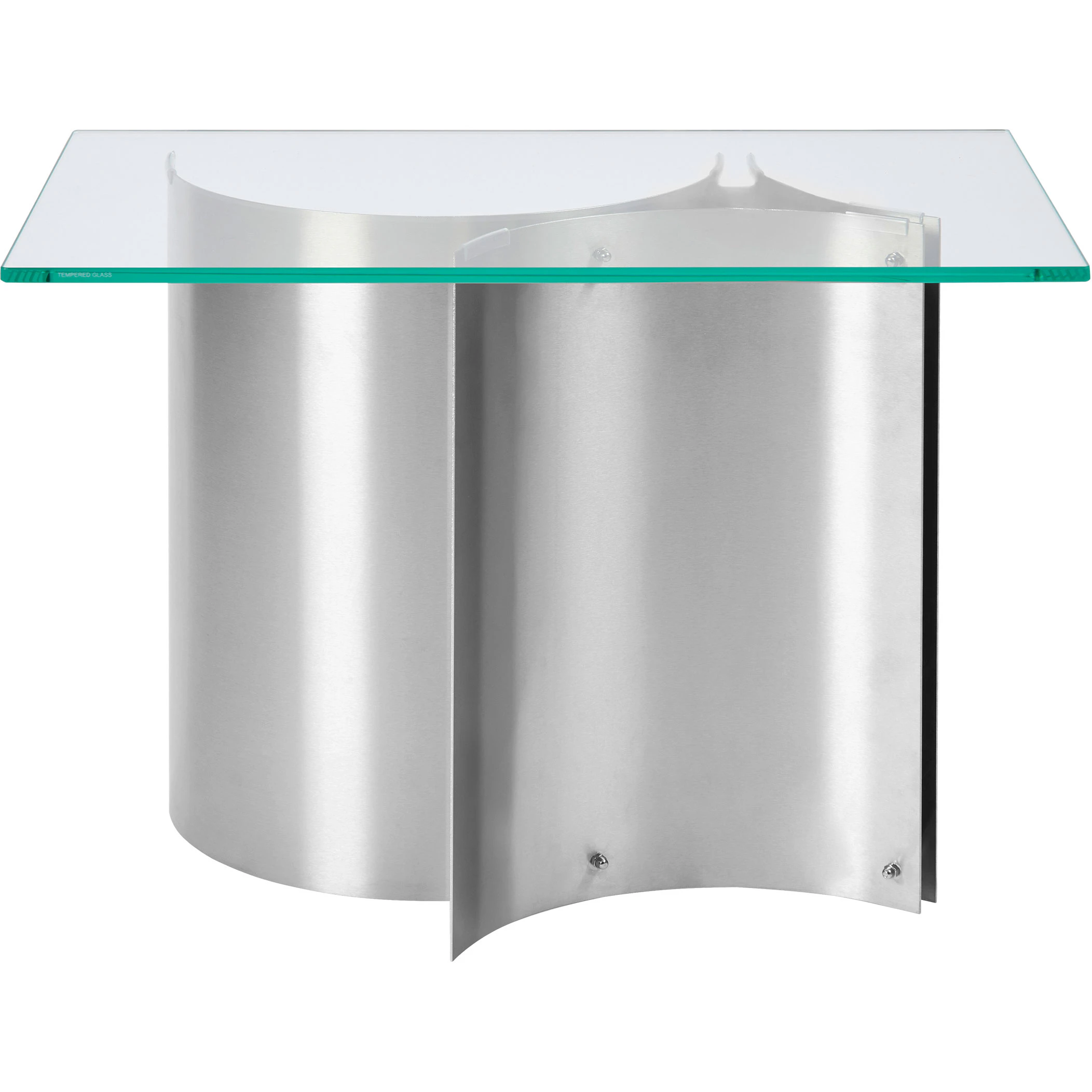 Kristina Dam Studio Curated Sidobord Brushed - Sidobord & Avlastningsbord Rostfritt St&aring;l Brushed - 400400572