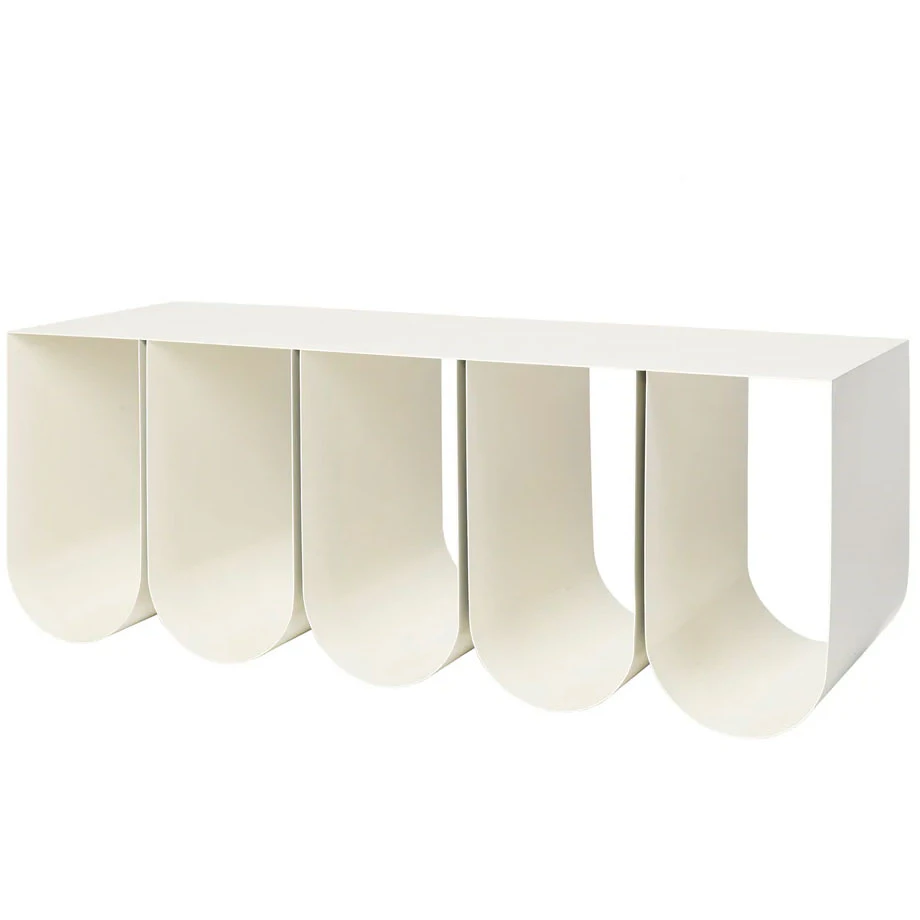 Kristina Dam Studio Curved Bench B&auml;nk Beige - B&auml;nkar St&aring;l Beige - 130100500