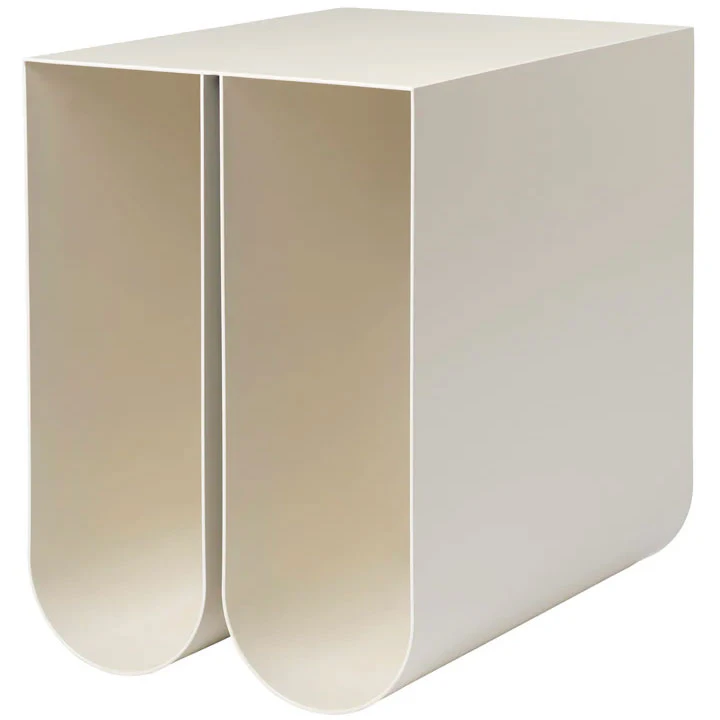 Kristina Dam Studio Curved Sidobord Beige - Sidobord & Avlastningsbord St&aring;l Beige - 130200001
