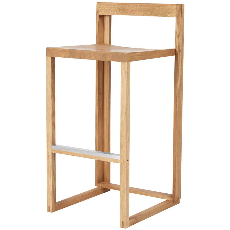 Kristina Dam Studio Outline Barstol Lackerad / Borstad Aluminium - Barstolar Ek - 400500480