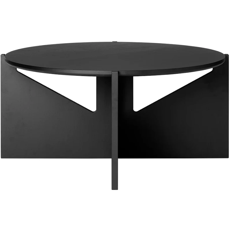 Simple XL Soffbord 78 cm, Svartlackerad Ek