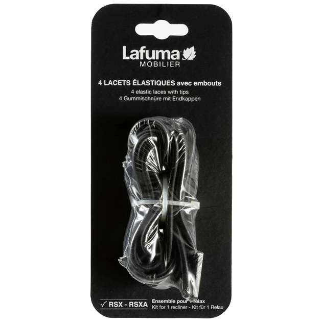 Lafuma Elastiskt Band Kit Reservdel Rsxa Solstol - Elastisk Plast Svart - LFM2322-0247