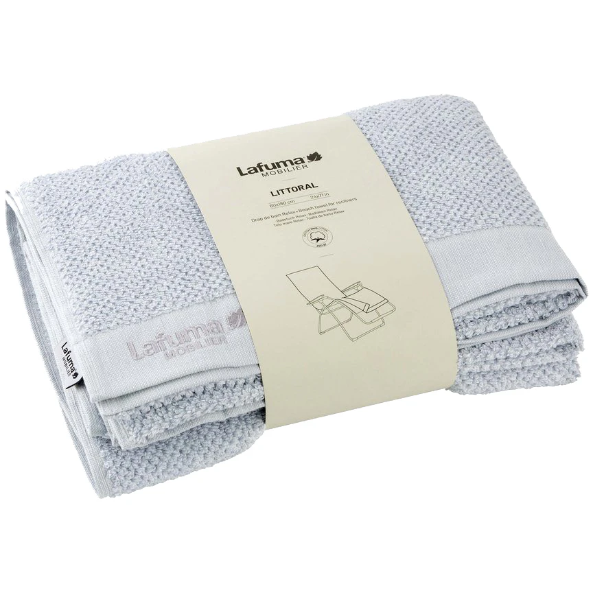 Lafuma Littoral Badlakan Solstol Ljusgr&aring; - Handdukar & Badlakan Bomull Ljusgr&aring; - LFM2972-9300