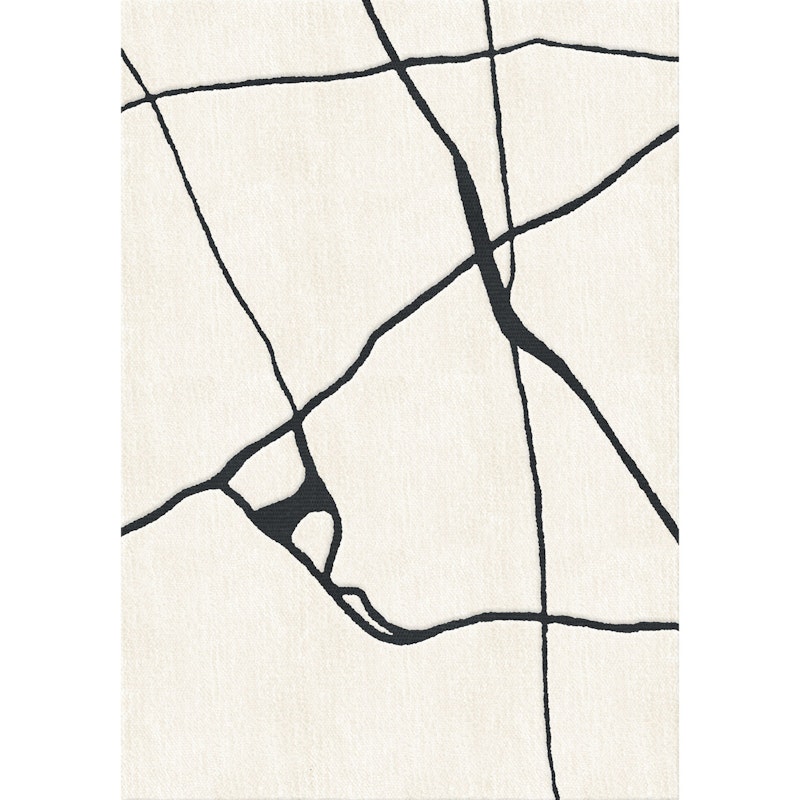 Gute Ullmatta Svart/Vit, 250x350 cm