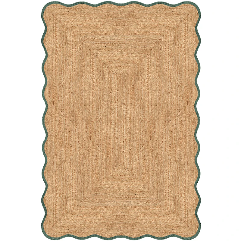 Scallop Jutematta 180x270 cm, Mörkgrön