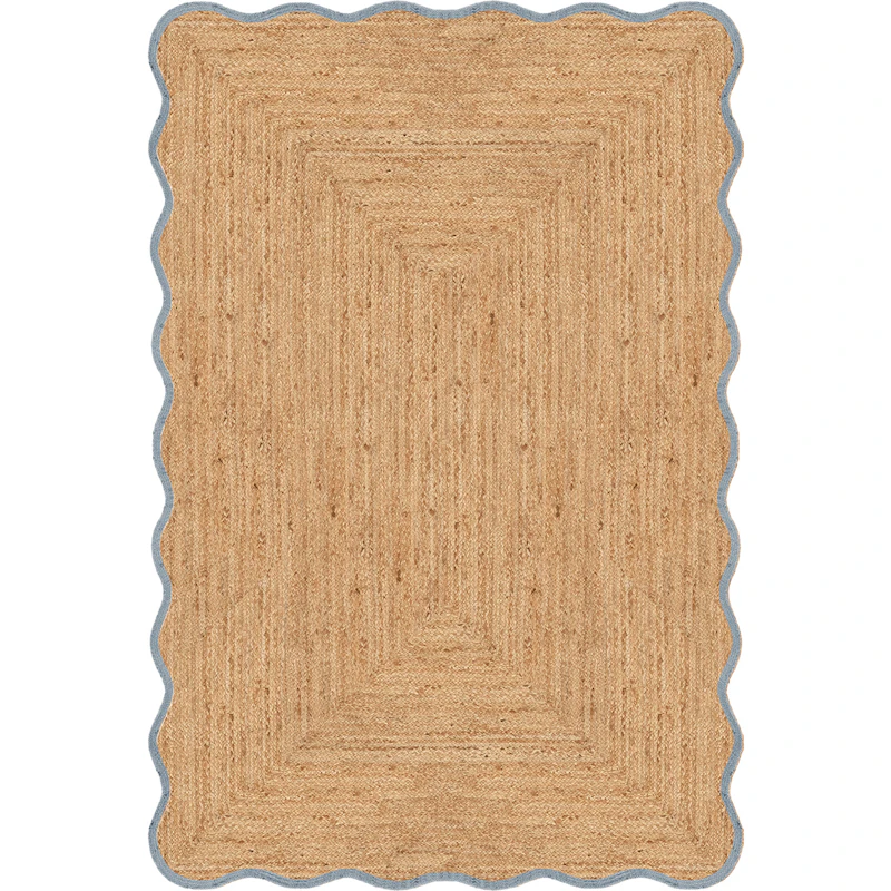 Scallop Jutematta 200x300 cm, Misty Blue