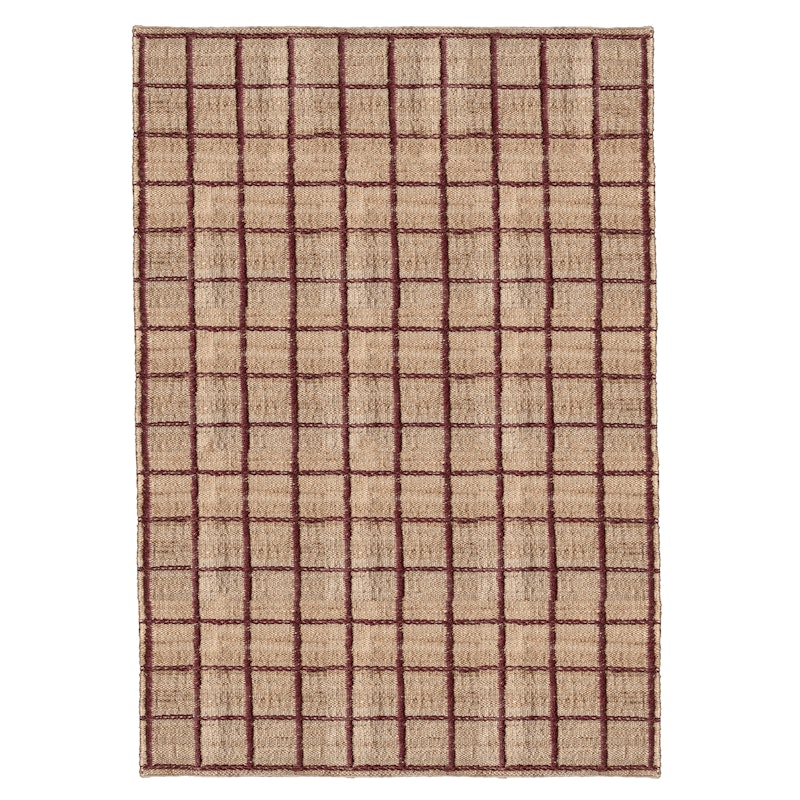 Strata Jutematta 180x270 cm, Vinröd