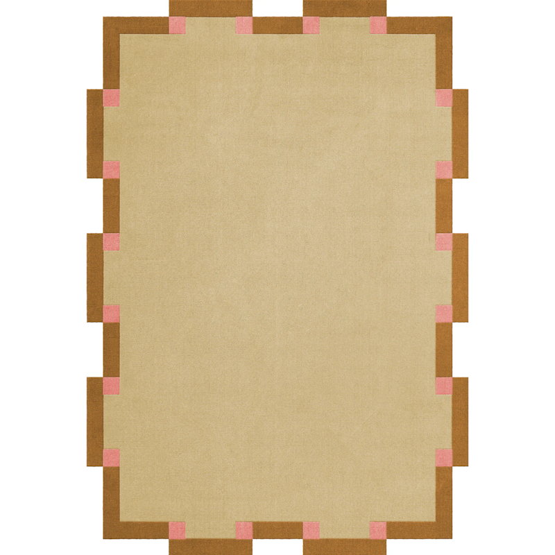 Teklan Fregio Ullmatta 180x270 cm, Butter / Blossom