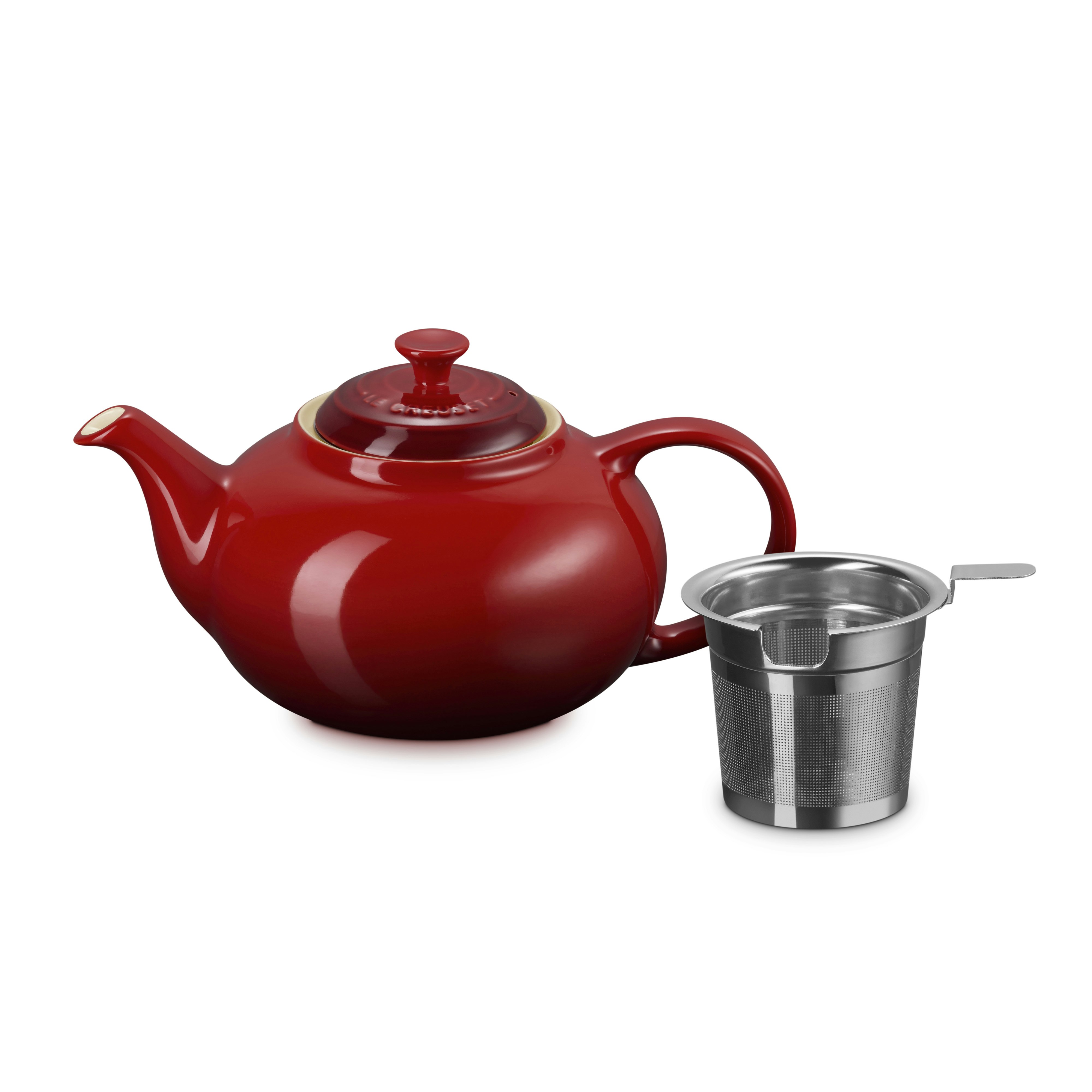 Le Creuset Signature Tekanna Med Filter 1,3l Cerise - Tebryggare & Tekannor Stengods Cerise - 70704000600009