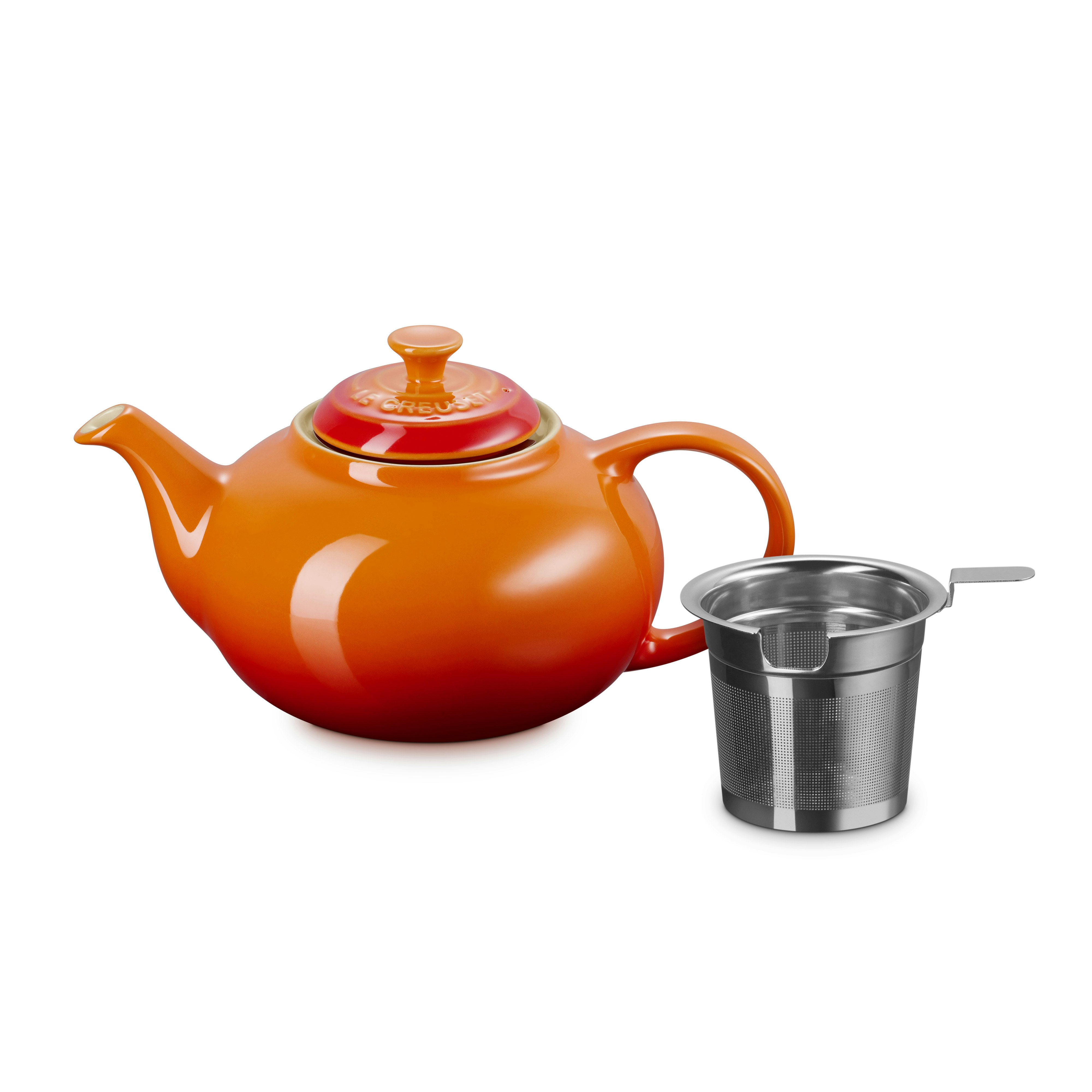 Le Creuset Signature Tekanna Med Filter 1,3l Volcanic - Tebryggare & Tekannor Stengods Volcanic - 70704000900009