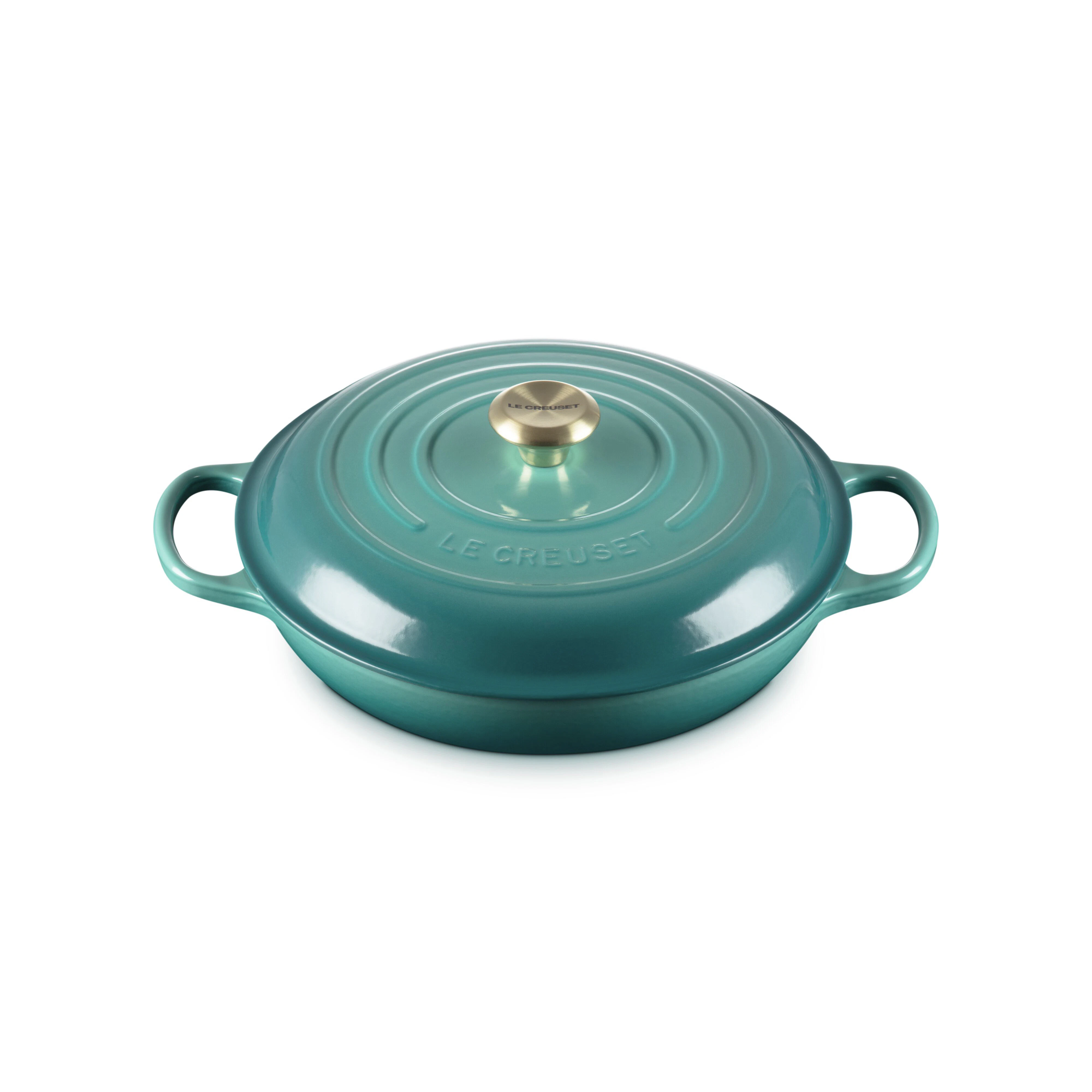 Le Creuset Signature Buffetgryta 30 Cm Bleu Riviera - Grytor Emaljerat Gjutj&auml;rn Bleu Riviera - 21180300994450