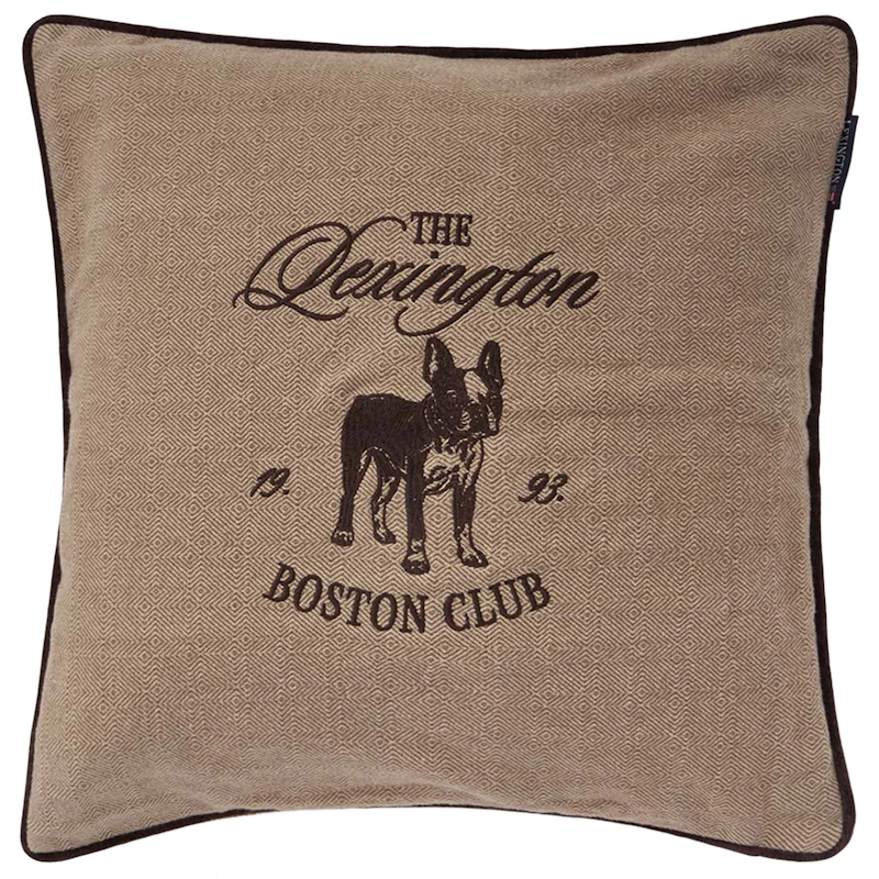 Boston Club Kuddfodral 50x50 cm, Beige / Brun