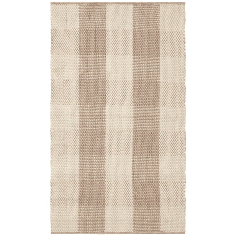 Checked Jute Matta 170x240 cm, Beige/Natural