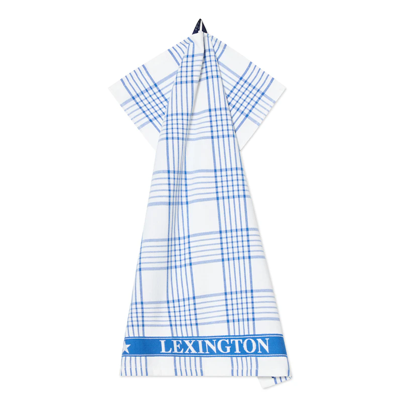 Kökshandduk Rutig, Blå / Vit