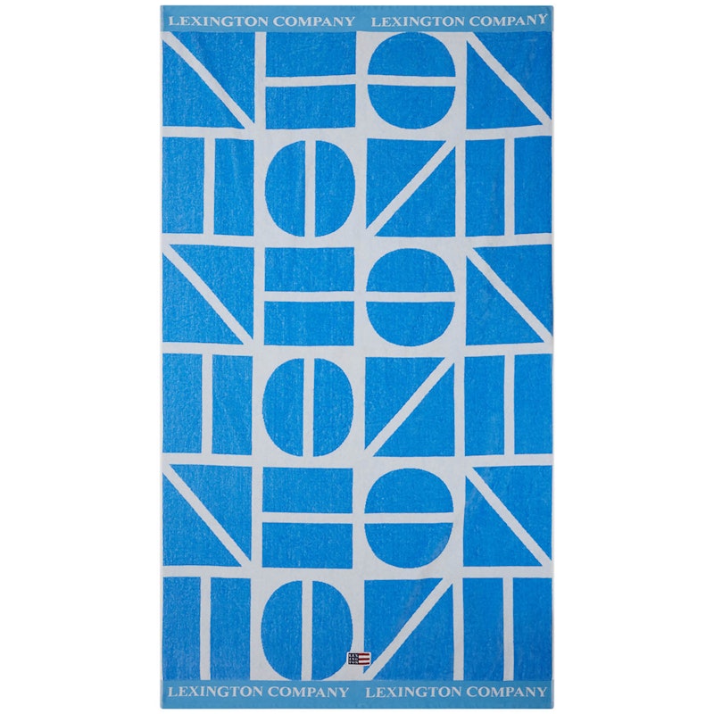 Graphic Strandhandduk 100x180 cm, Blå