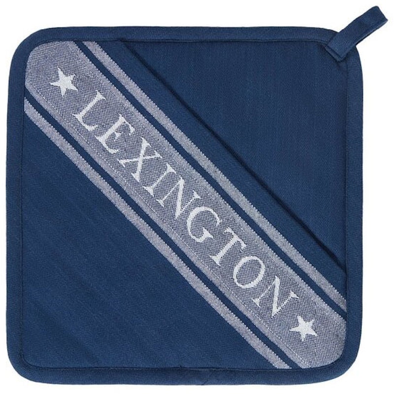 Icons Organic Cotton Jacquard Star Grytlapp, Vit / Dress Blue
