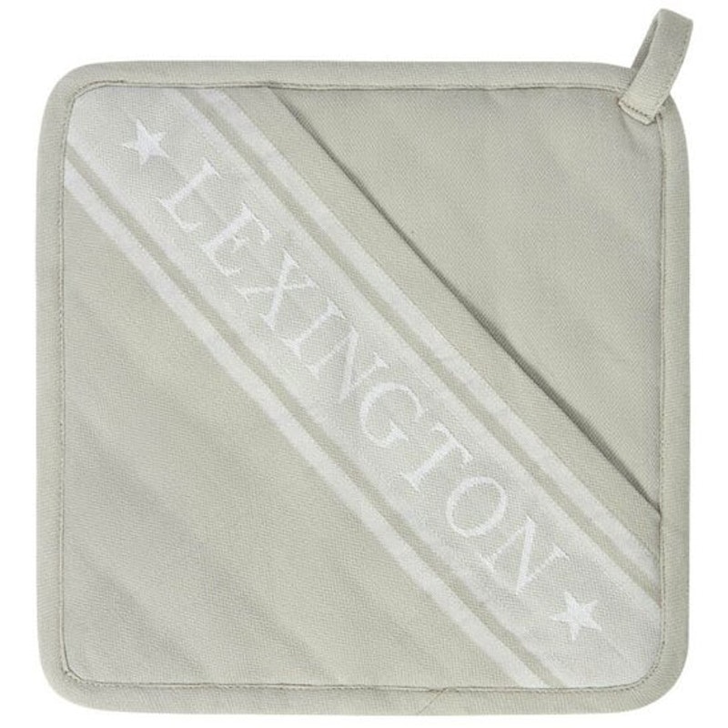 Icons Organic Cotton Jacquard Star Grytlapp, Vit / Sage Green