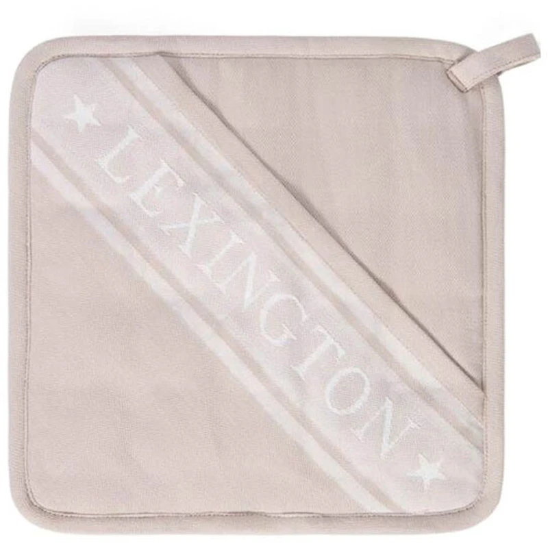 Icons Organic Cotton Jacquard Star Grytlapp, Vit / Beige