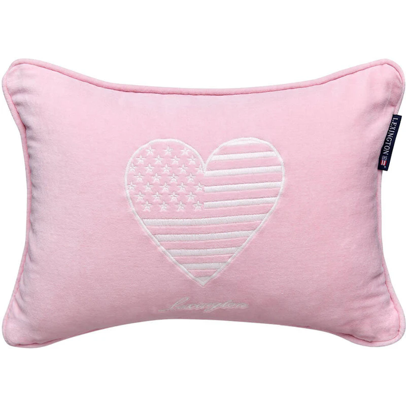 Kids Organic Cotton Velvet Kuddfodral 30x40 cm, Rosa