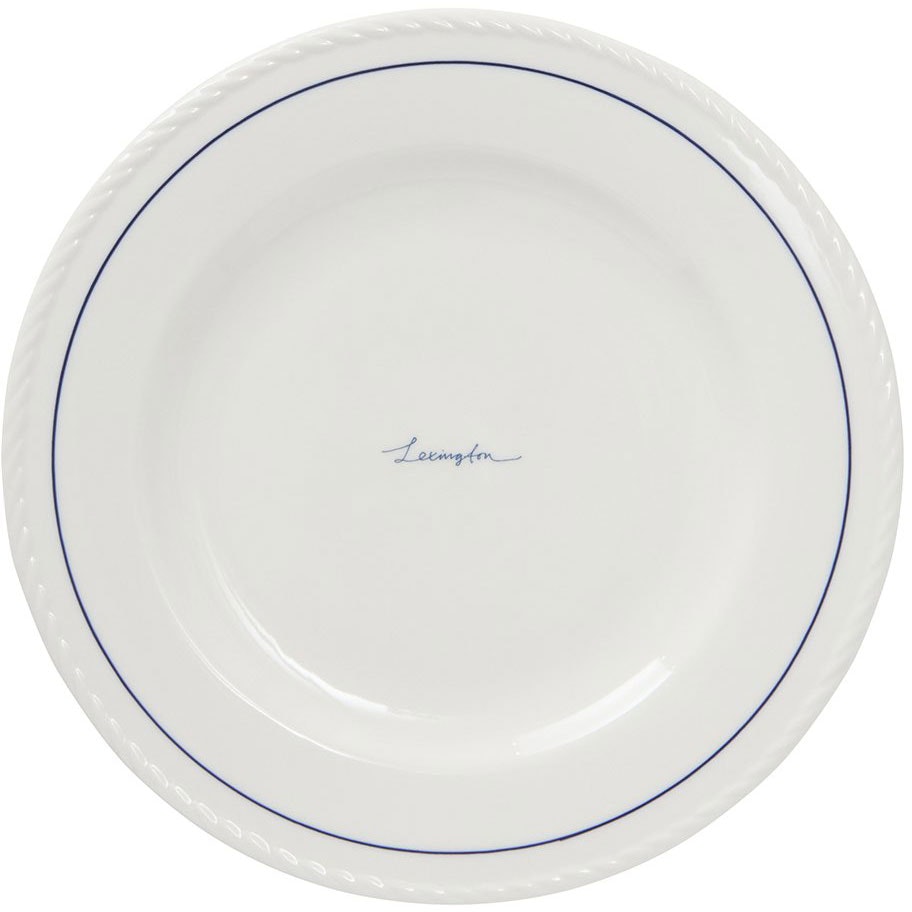 Lexington Porcelain Desserttallrik 22 Cm 4-pack Vit / M&ouml;rkbl&aring; - Assietter Porslin Vit - 10008113-1730-ONE