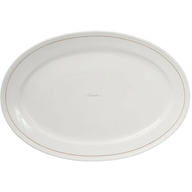 Lexington Porcelain Fat Oval, Vit / Beige