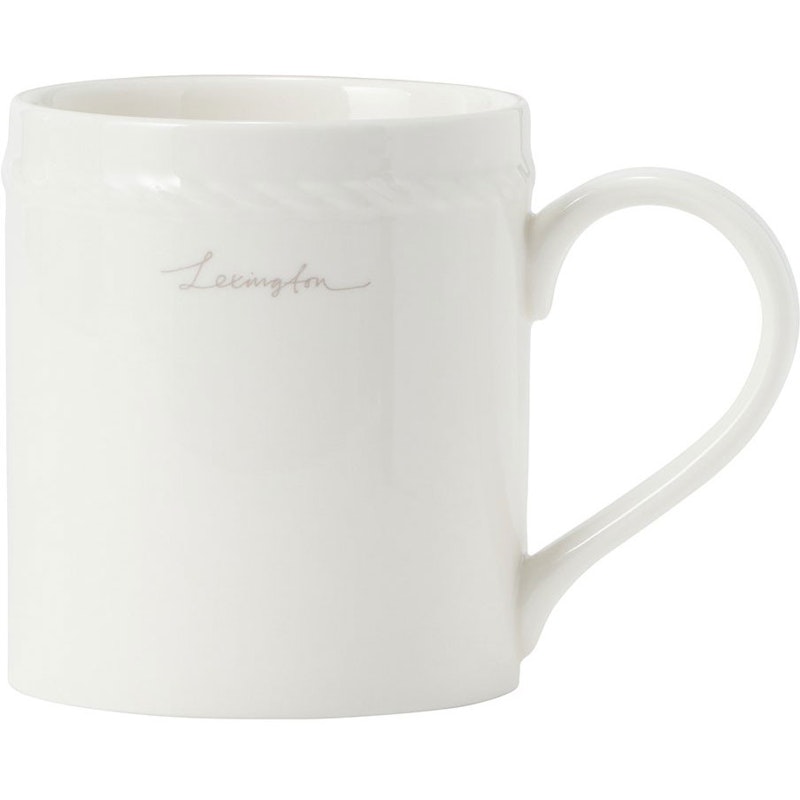 Lexington Porcelain Mugg 8 cm, Vit / Beige