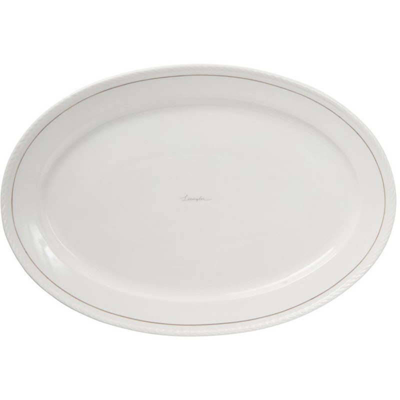 Lexington Porcelain Fat Oval, Vit / Beige
