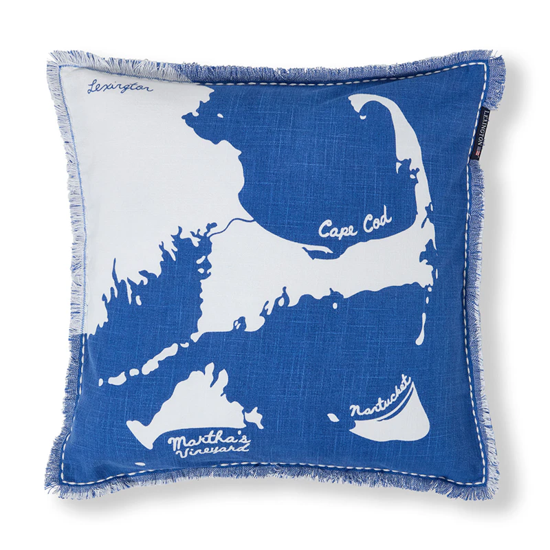 Kuddfodral Kartmotiv 50x50 cm