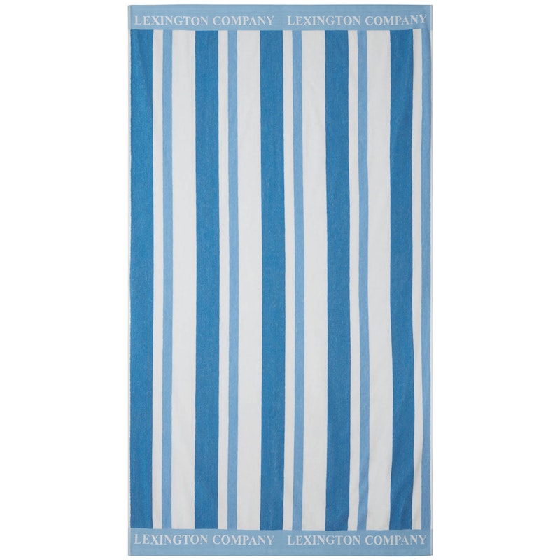 Striped Strandhandduk 100x180 cm, Blå