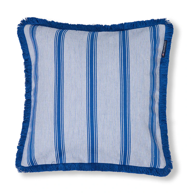 Kuddfodral Randig 50x50 cm, Blå