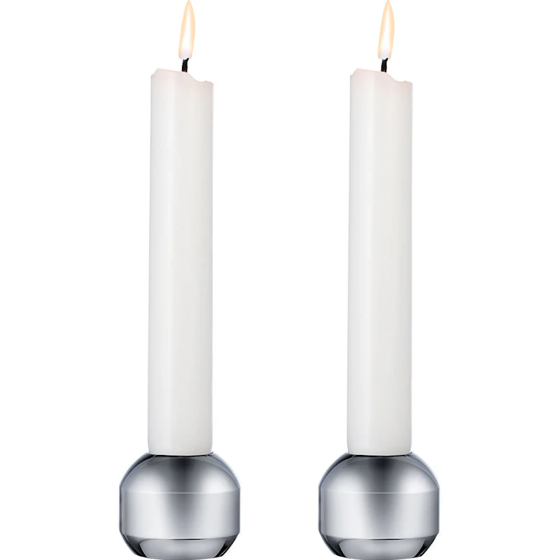 Silhouette 34 Ljusstakar 2-pack, Krom