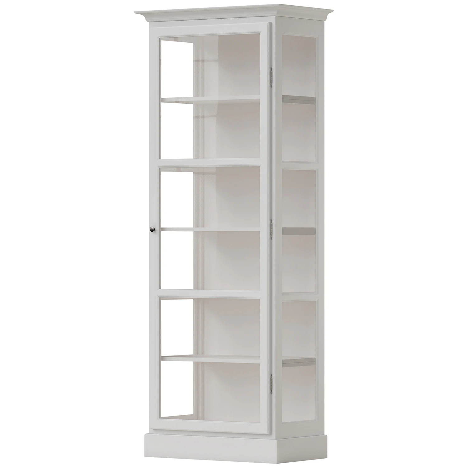 Lindebjerg Design V1 Vitrinsk&aring;p Vit - Sk&aring;p & vitrinsk&aring;p Furu Vit - V1White