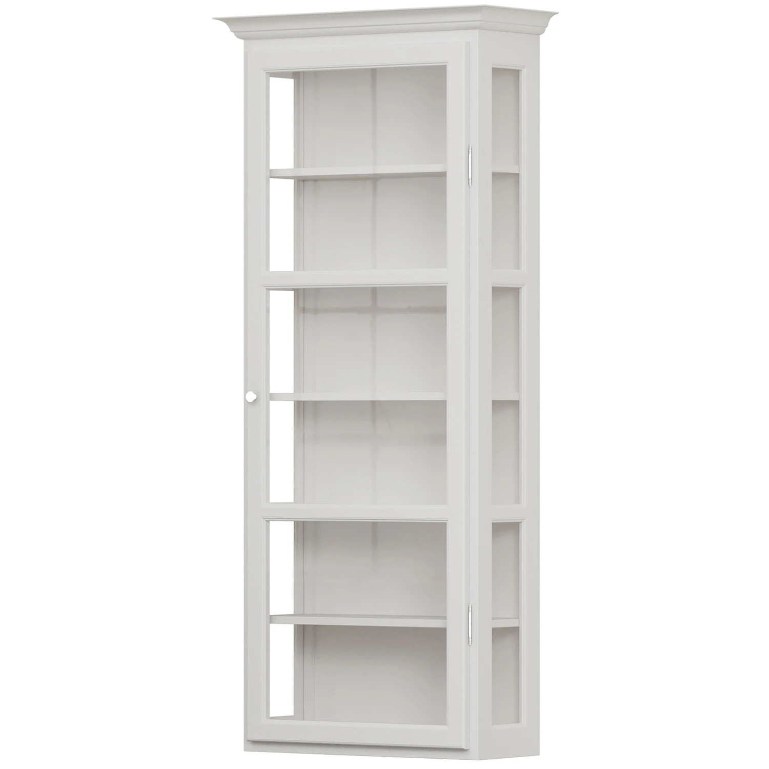 Lindebjerg Design V4 Vitrinsk&aring;p Vit - Sk&aring;p & vitrinsk&aring;p Furu Vit - V4White