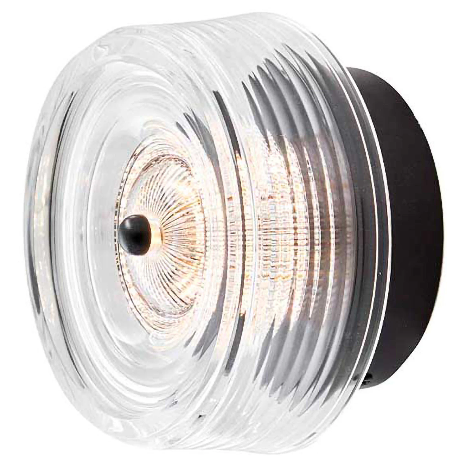 Loom Design Glow Vägglampa Ø16 Cm Svart - Vägglampor Akryl Svart - 858-002