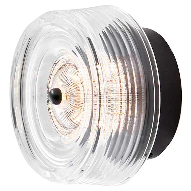 Glow Vägglampa Ø16 cm, Svart