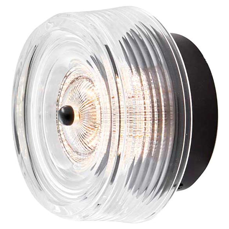 Glow Vägglampa Ø16 cm, Svart